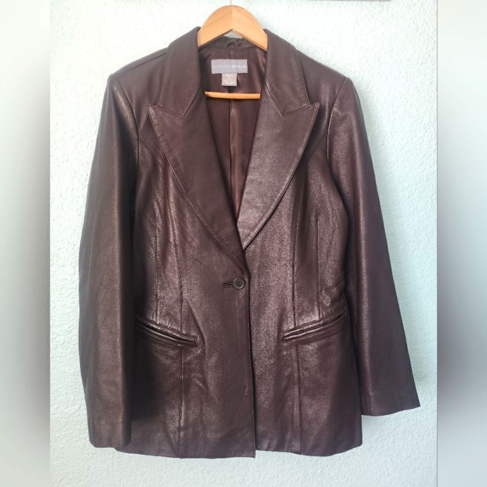 Clifford and Wills leather jacket contemporary size 12